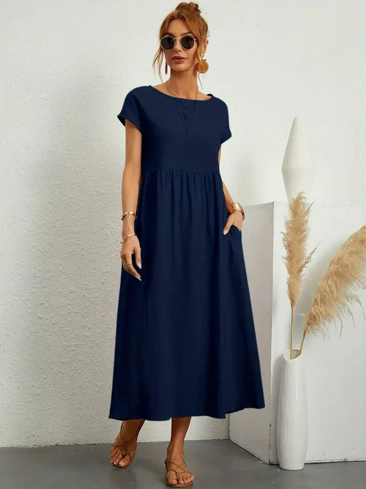 Gabriela | Abito midi fluido dall'eleganza senza tempo