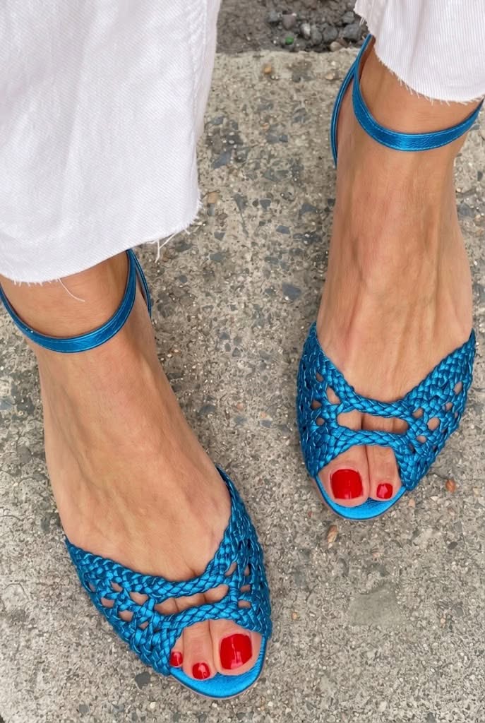 Isadora™ | Sandali Intrecciati Dorati