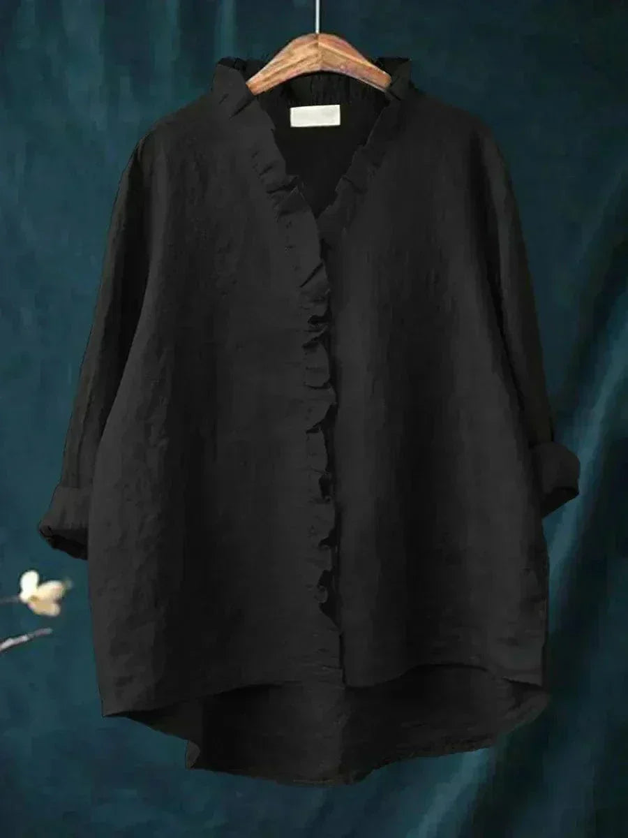 Eline | Elegante Blusa de Verano de Lino
