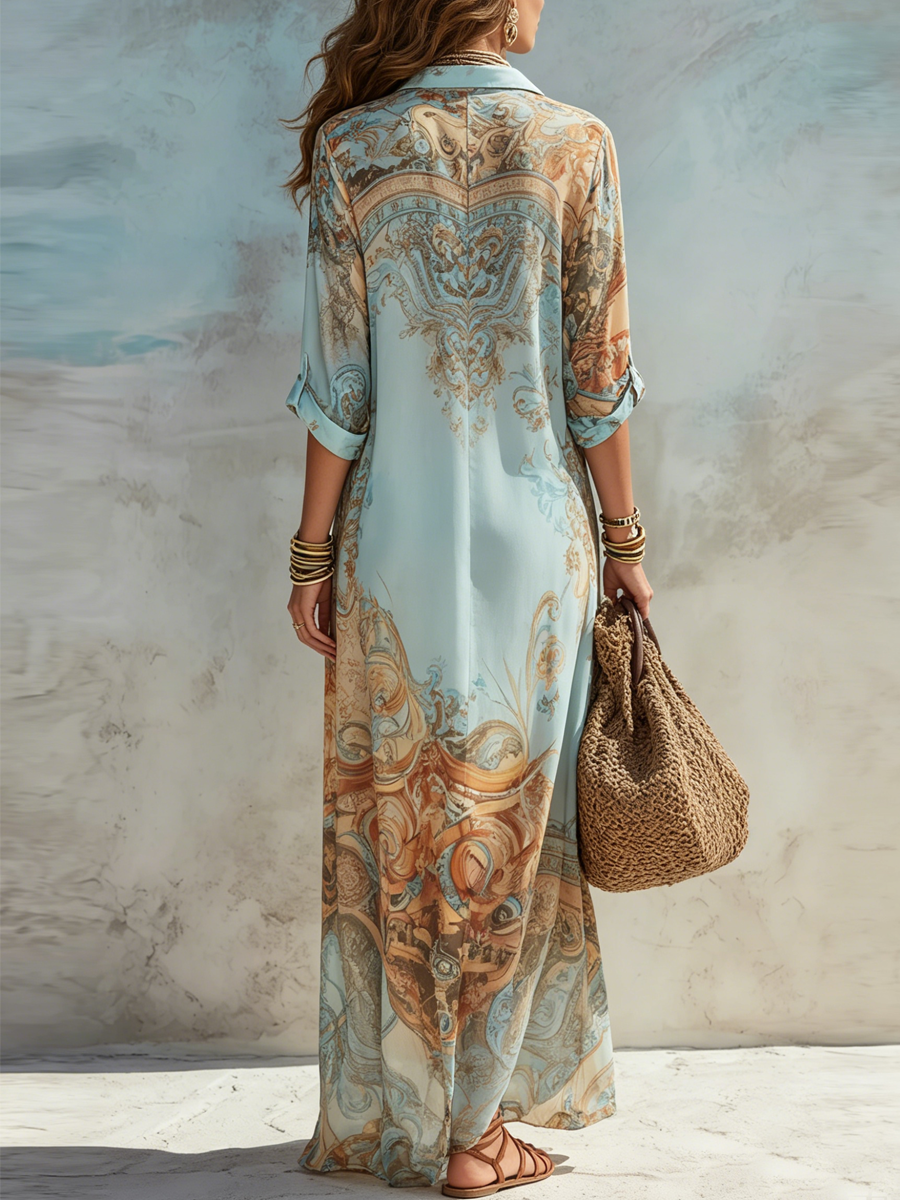 Baroque | Elegante Abito Estivo Fluente
