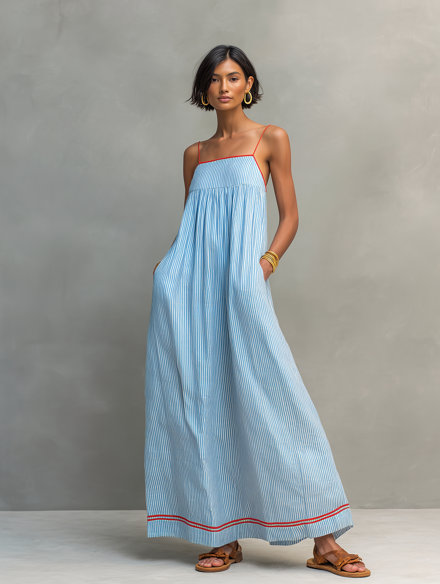 Azura™ | Abito Maxi a Righe