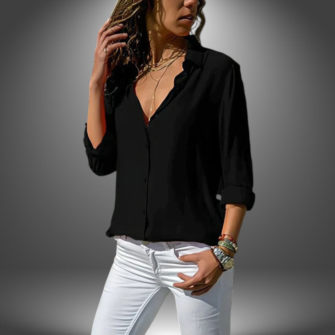 Carla | Blusa clásica con botones