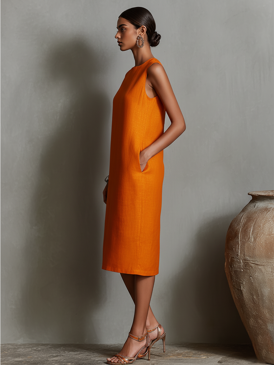 Maureen | Abito Midi con Tasche