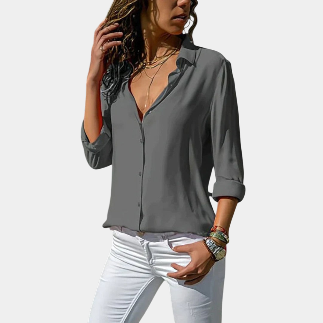 Carla | Blusa clásica con botones
