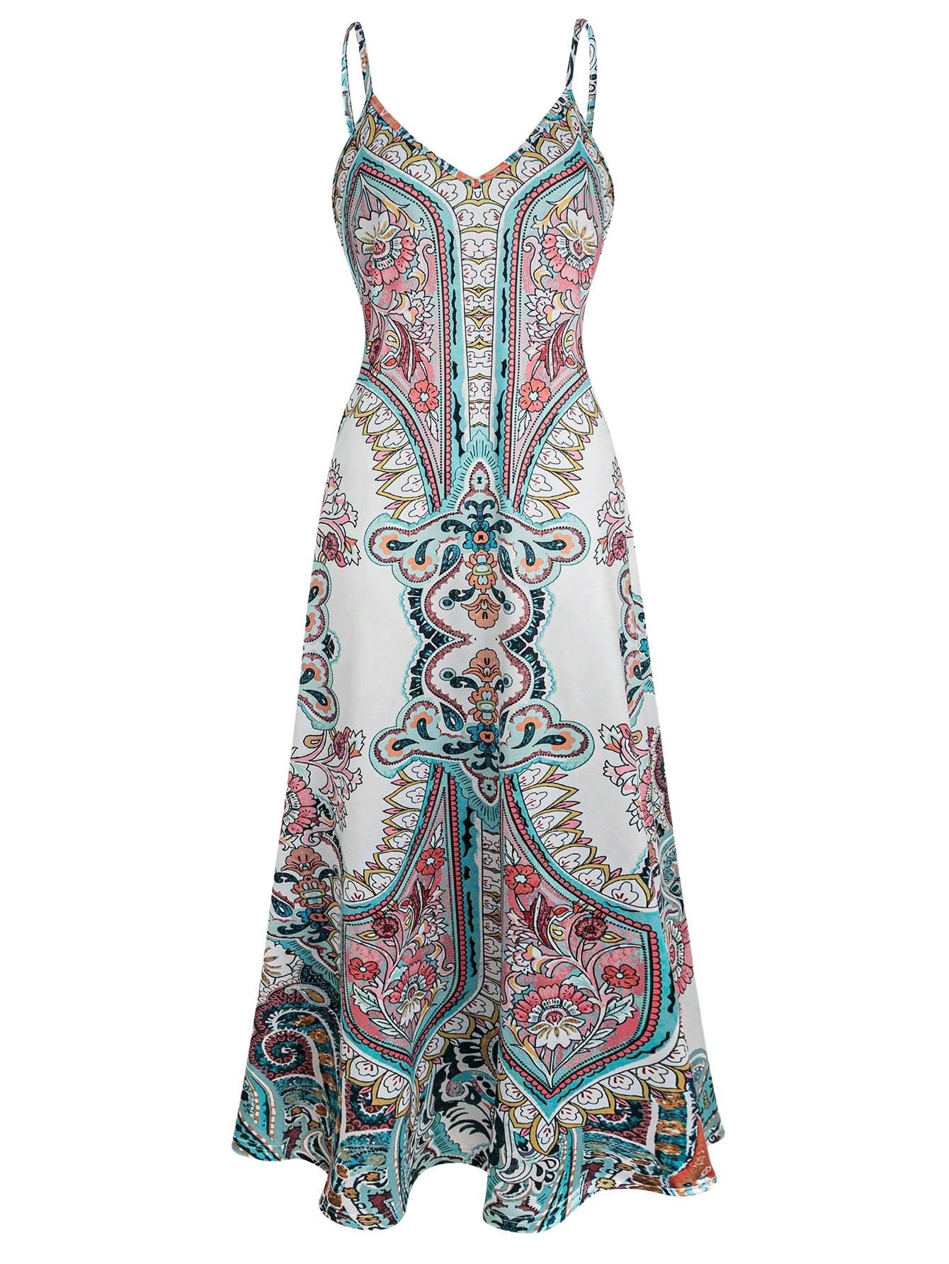 Ottilie | Abito senza maniche con stampa floreale boho