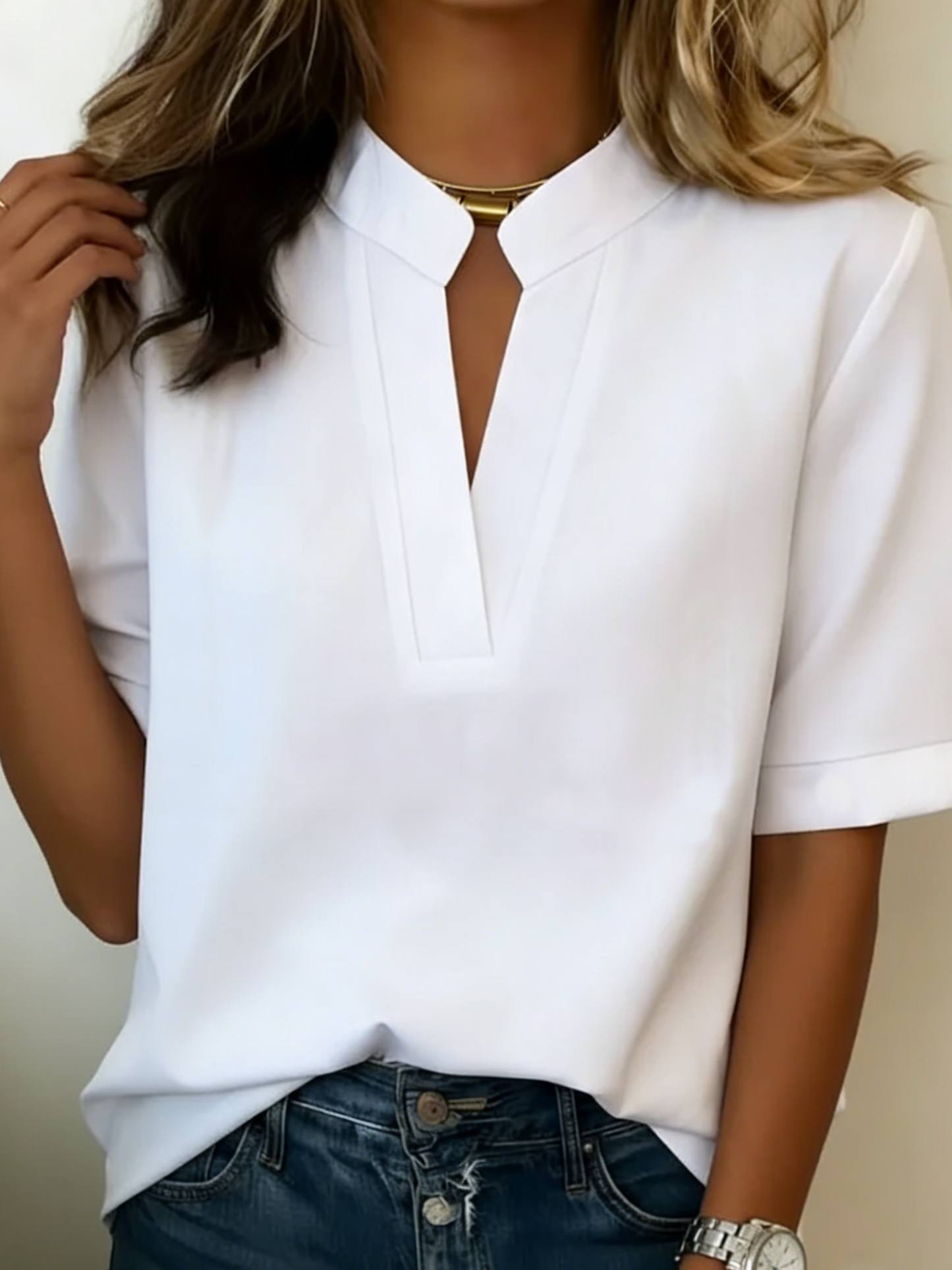 Elise | Camicetta elegante con collo raffinato