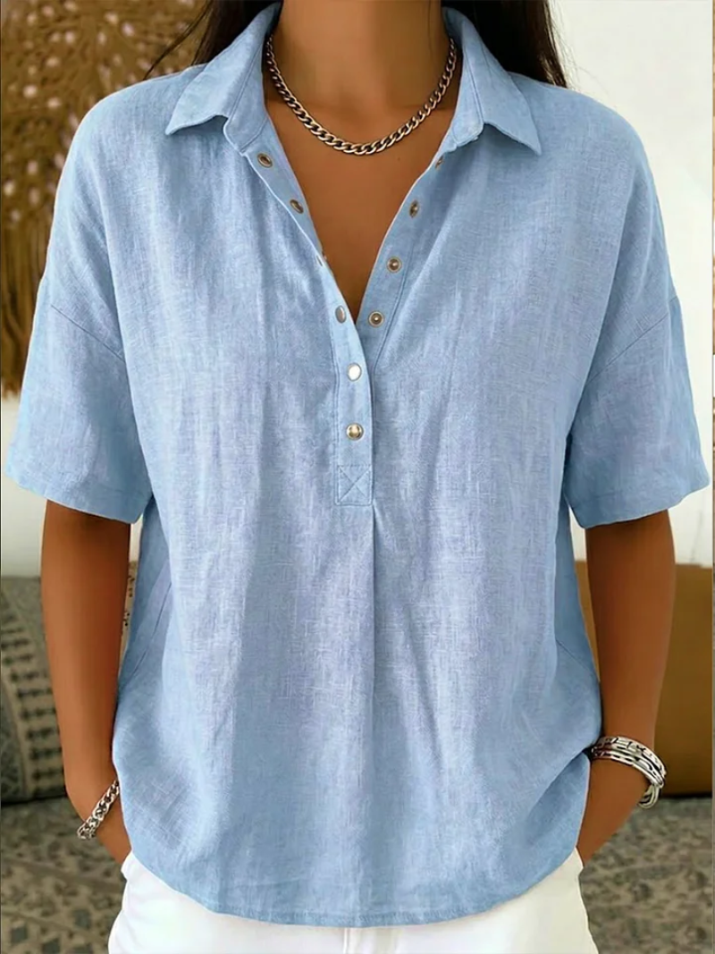 Flor | Camicetta con colletto e bottoni