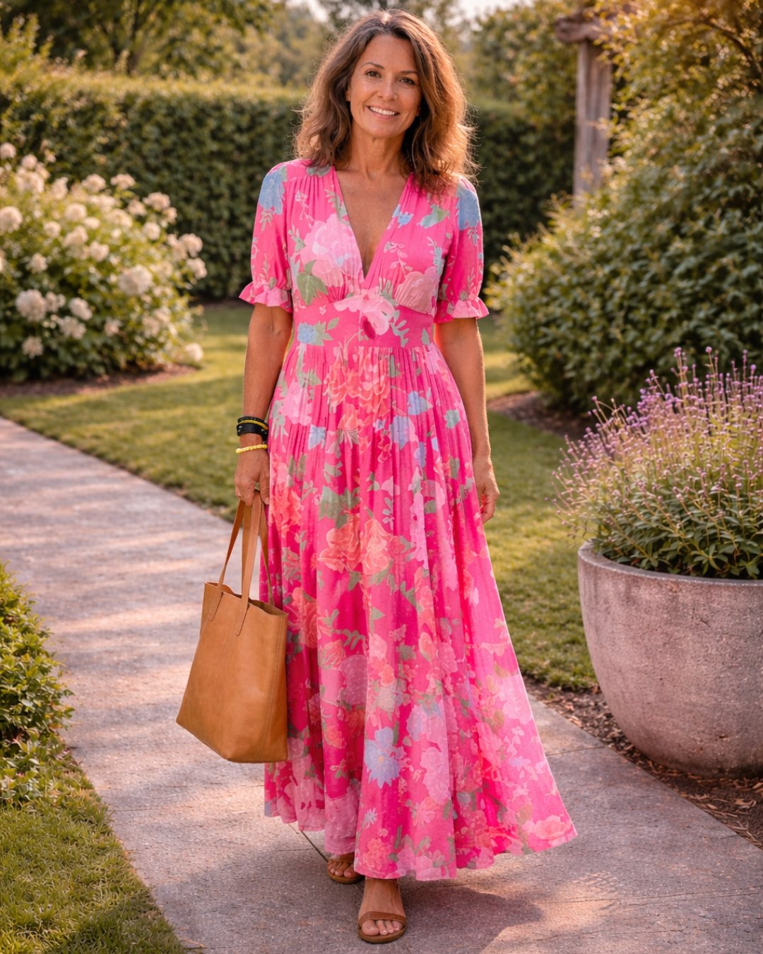 Yoanne | Abito Midi a Fiori