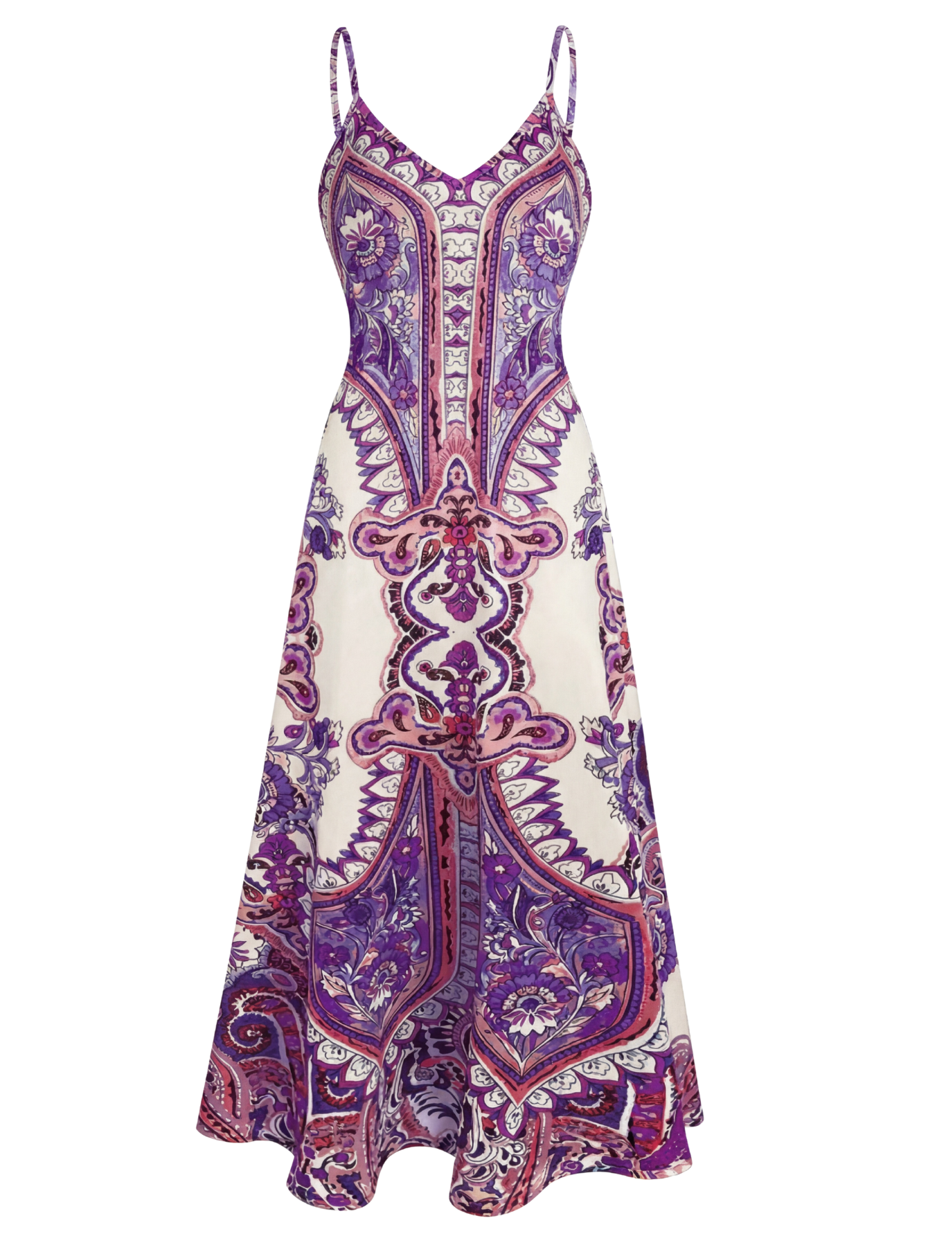 Ottilie | Abito senza maniche con stampa floreale boho