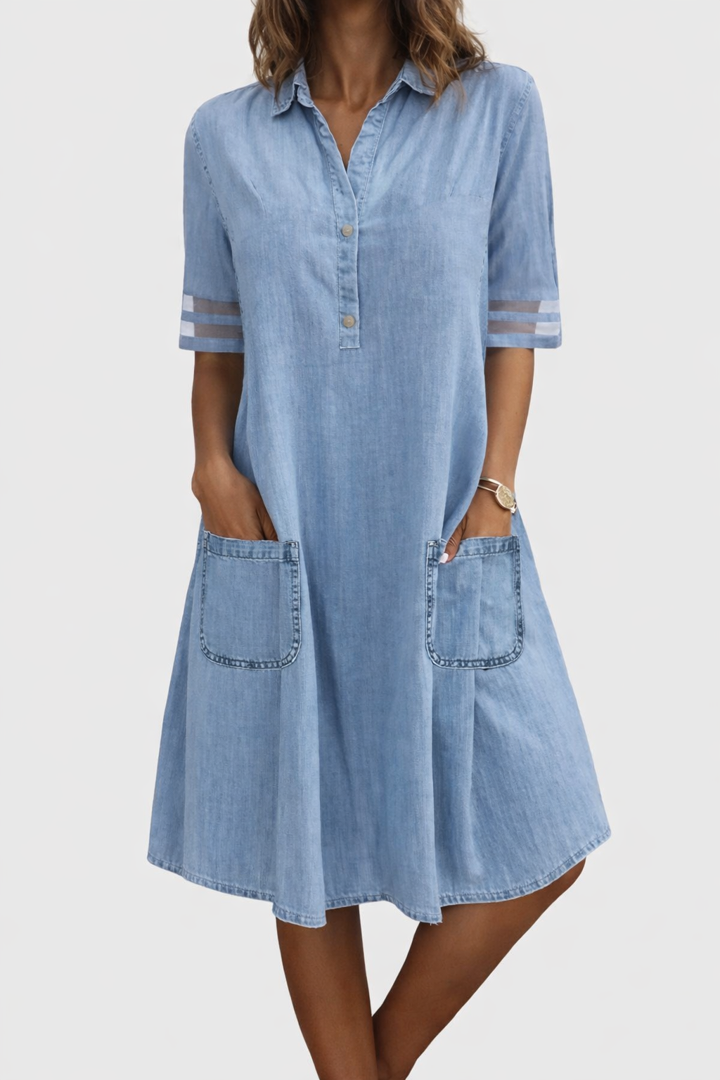 Gemma | Abito in denim che valorizza la figura