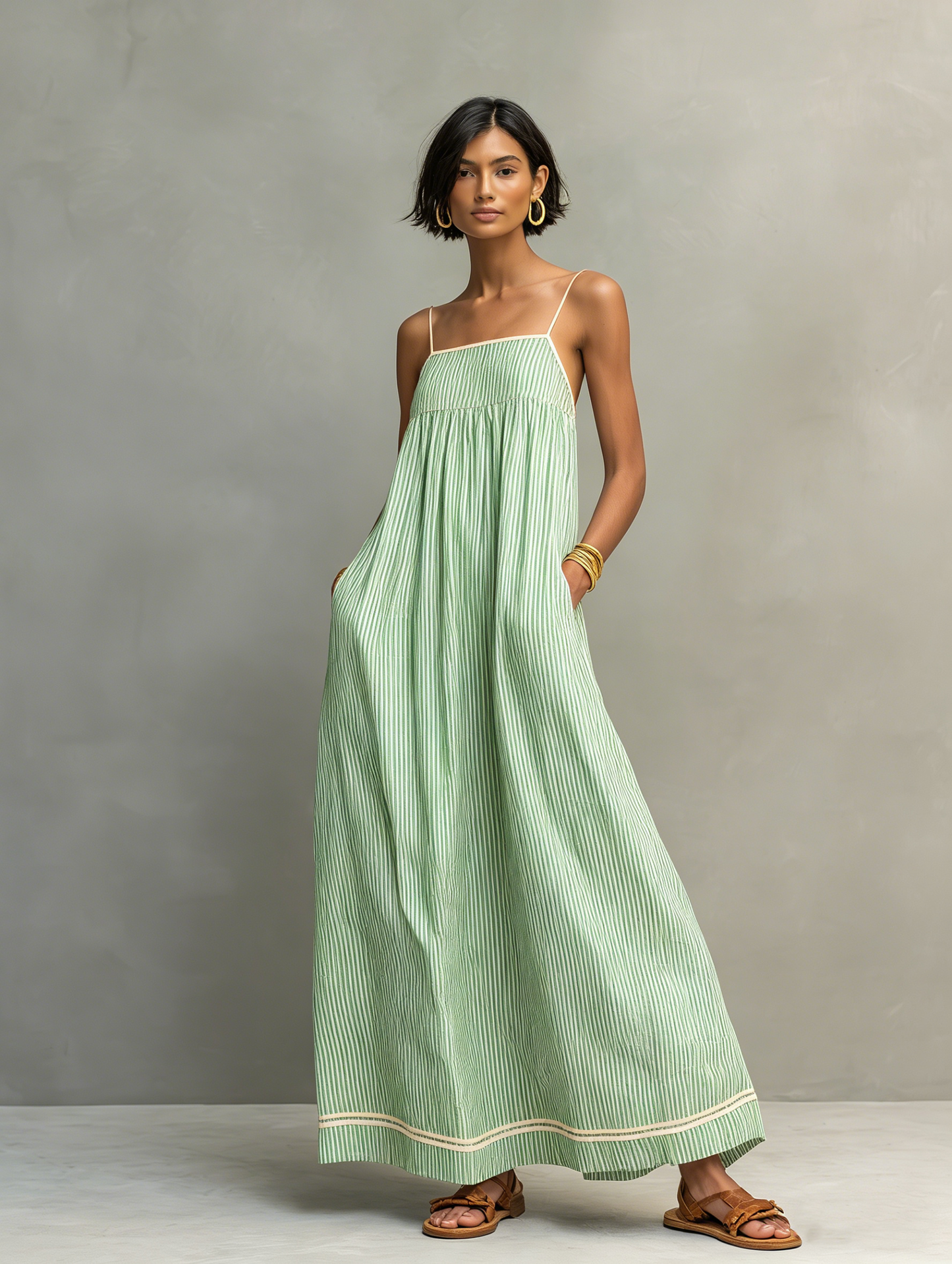 Azura™ | Abito Maxi a Righe