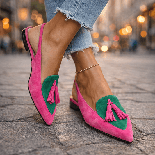 Lorena | Sandali con Laccetti con Nappe Chic