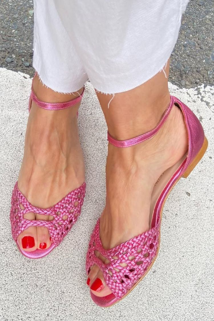 Isadora™ | Sandali Intrecciati Dorati