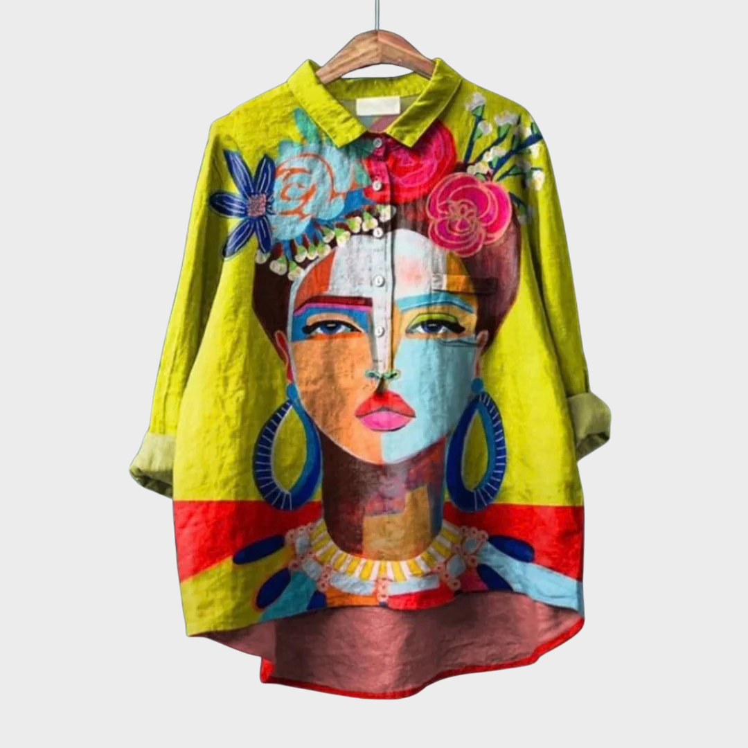 Amelia | Elegante Blusa de Verano de Lino