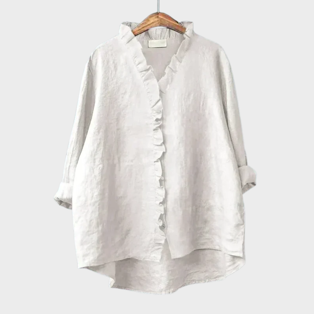Eline | Elegante Blusa de Verano de Lino