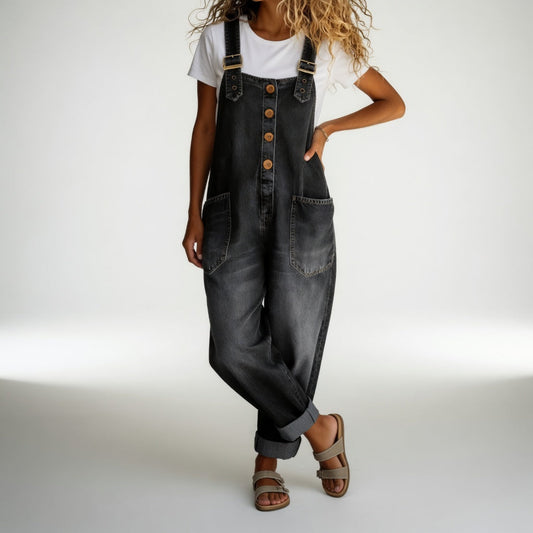 Bertille | Salopette in Denim, Allure Bohémien Estiva