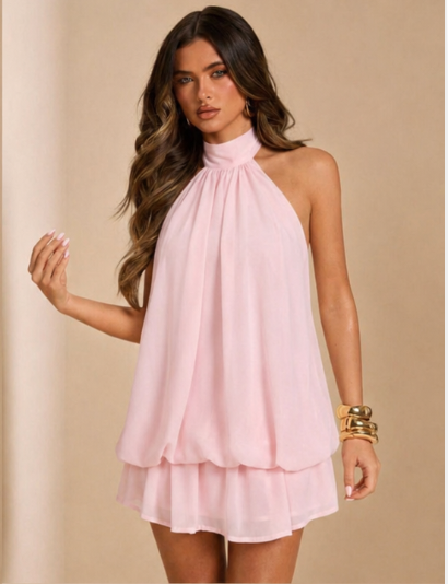 Vestido Petit Halter – Mini con Lazo