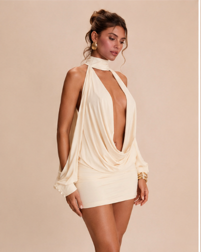 Vestido Maddy – Manga Cut-Out