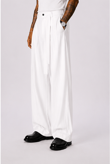 Pantalón Capri Lino – Corte Holgado Pierna de Barril