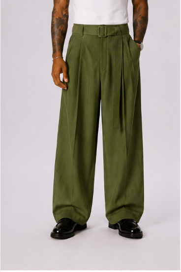 Pantalón Capri Lino – Corte Holgado Pierna de Barril