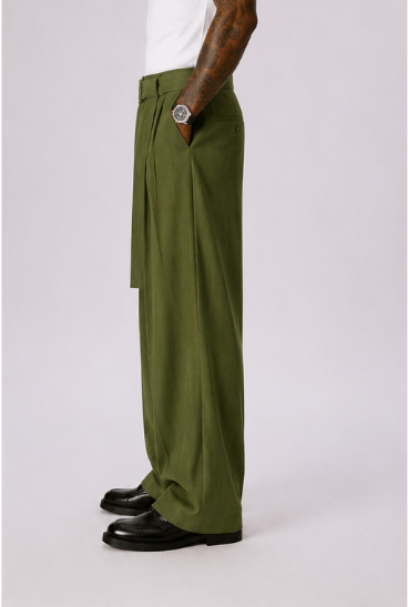Pantalón Capri Lino – Corte Holgado Pierna de Barril