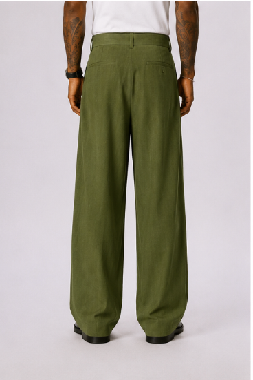 Pantalón Capri Lino – Corte Holgado Pierna de Barril