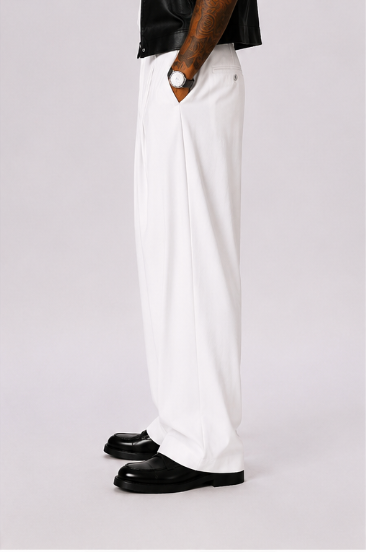 Pantalón Marbella – Pierna Ancha con Pliegues