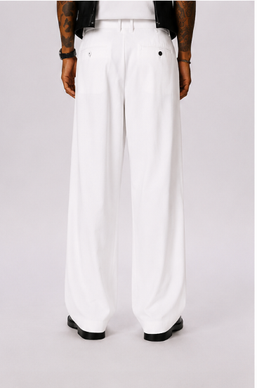 Pantalón Marbella – Pierna Ancha con Pliegues