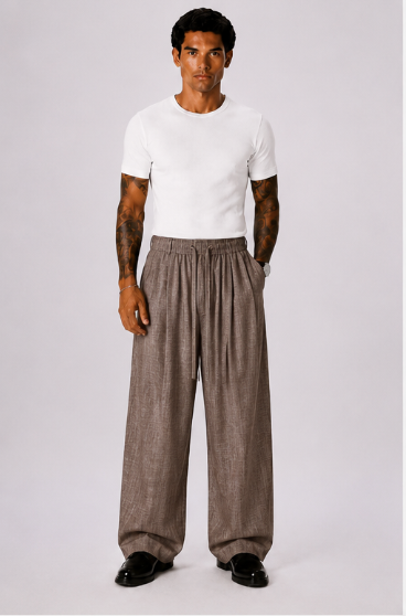 Pantalón Jogger Tulum – Corte Holgado Marrón