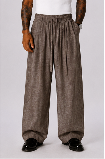 Pantalón Jogger Tulum – Corte Holgado Marrón