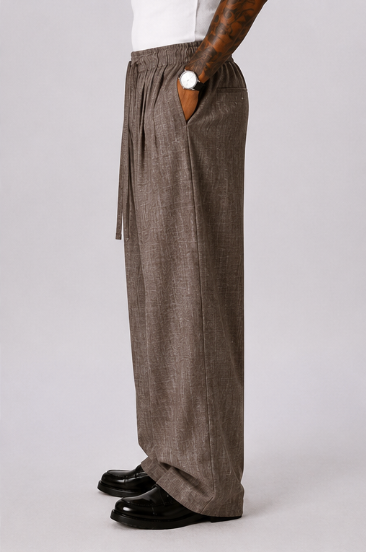 Pantalón Jogger Tulum – Corte Holgado Marrón
