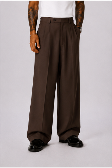 Pantalón Jogger Sahara – Pierna Ancha Marrón