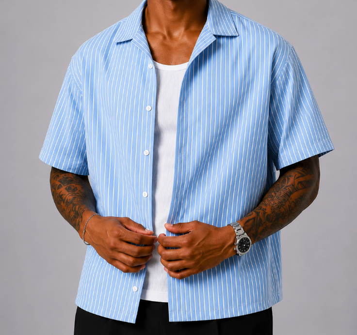 Oslo – Camisa Rayas Manga Larga