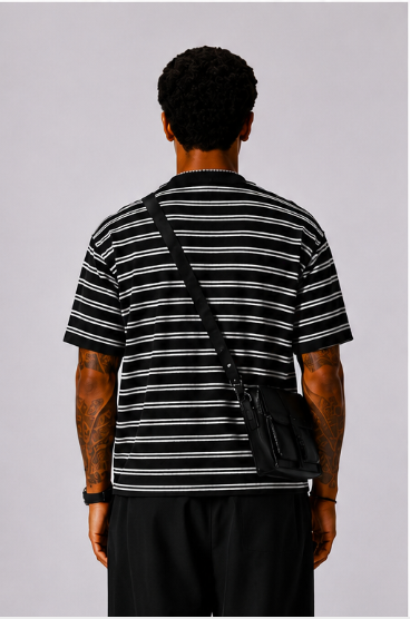 Portland – Camiseta Rayas Oversize Tricolor