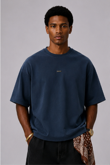 Nashville – Camiseta Oversize Azul Marino