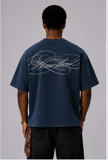 Nashville – Camiseta Oversize Azul Marino