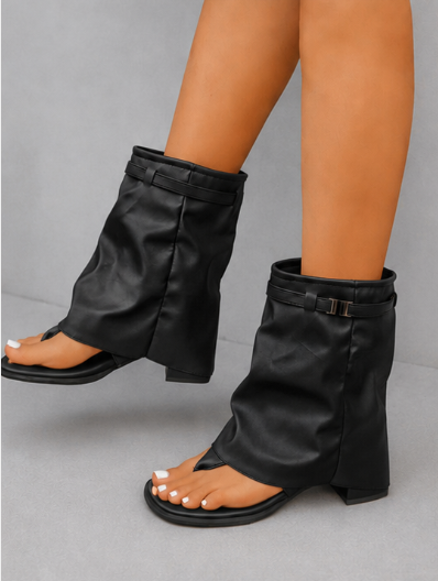 Odette – Botines Abiertos Bohemios con Hebilla