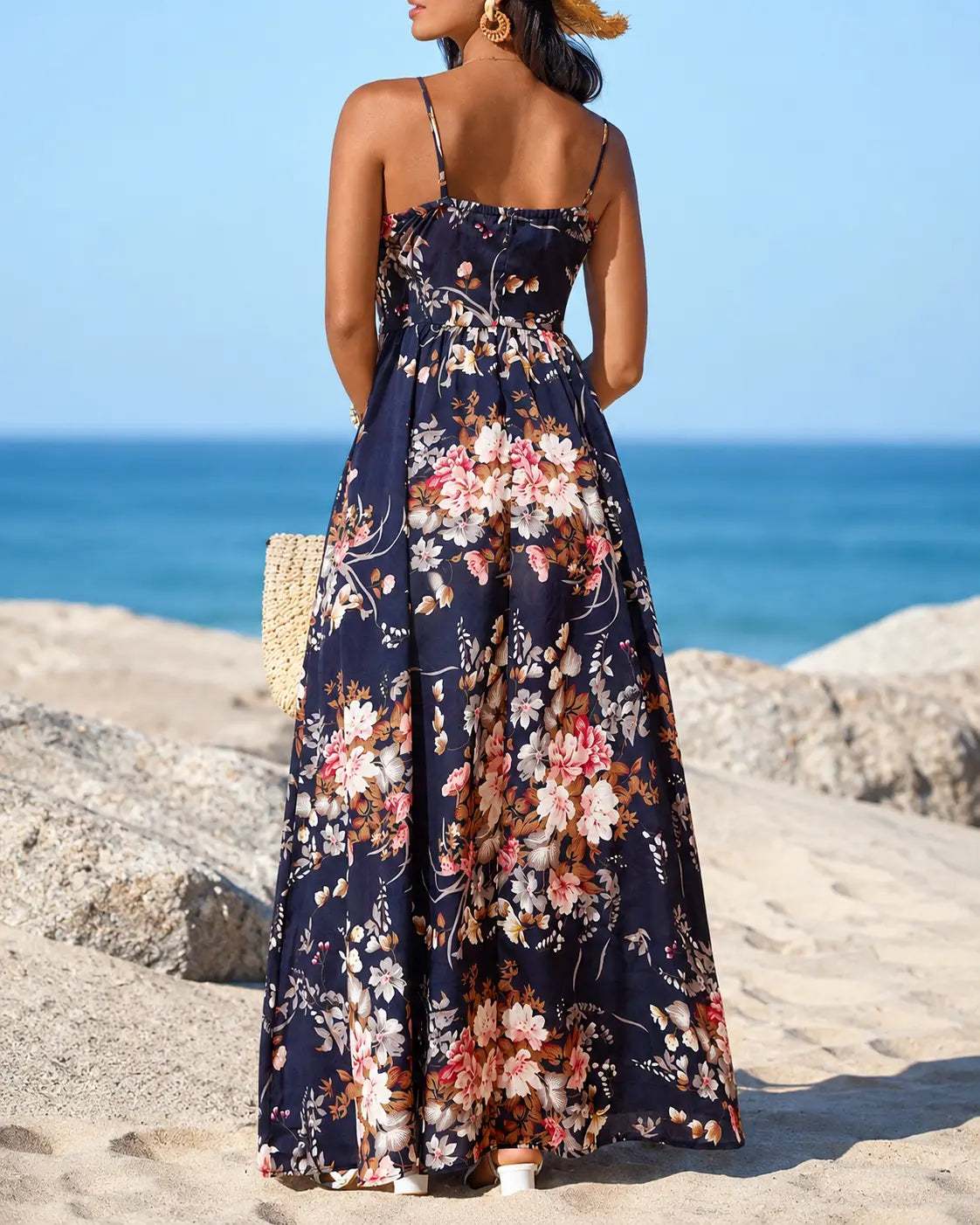 Marbella | Maxi Abito Fioritura Tropicale