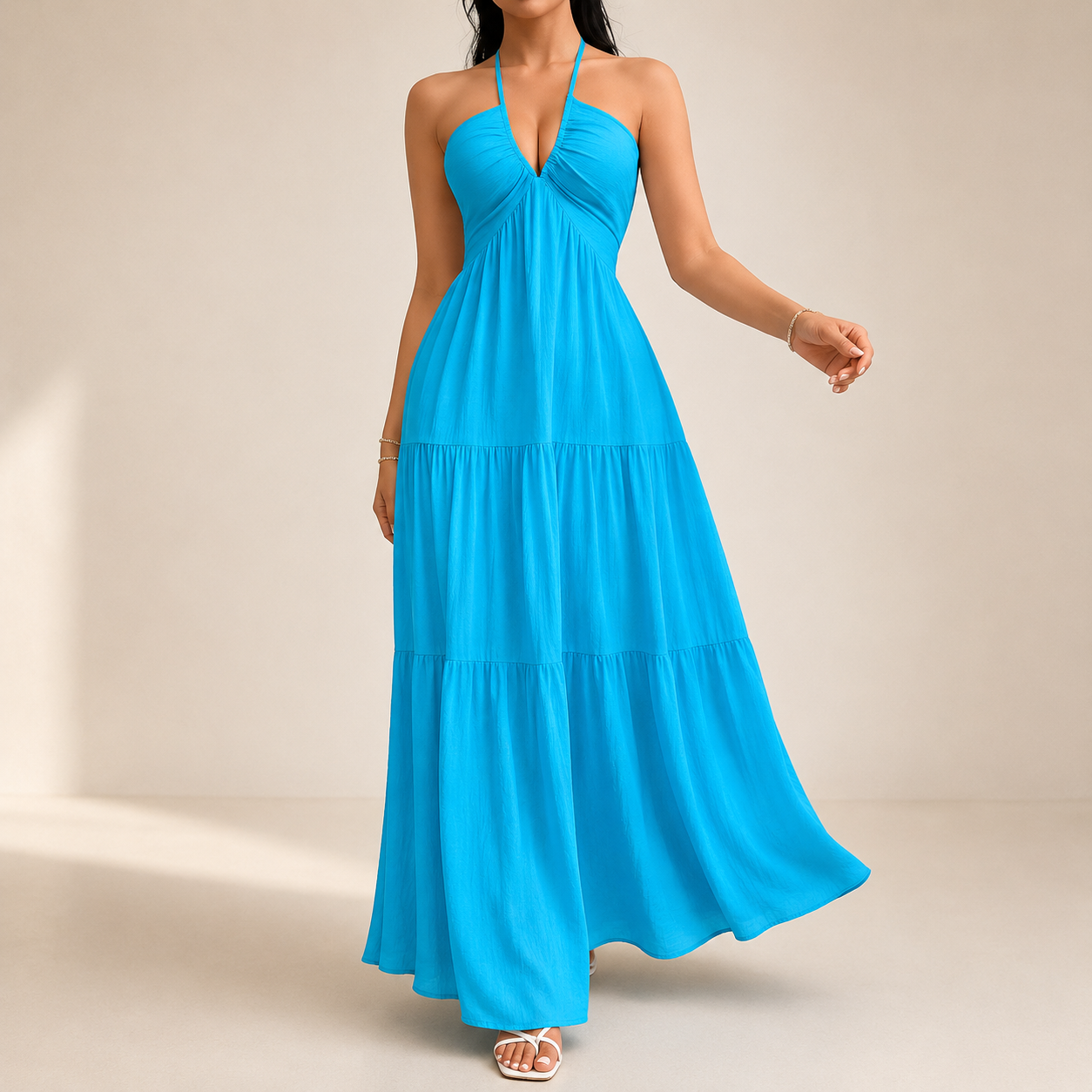 Solara | Maxi Abito Halter Grace