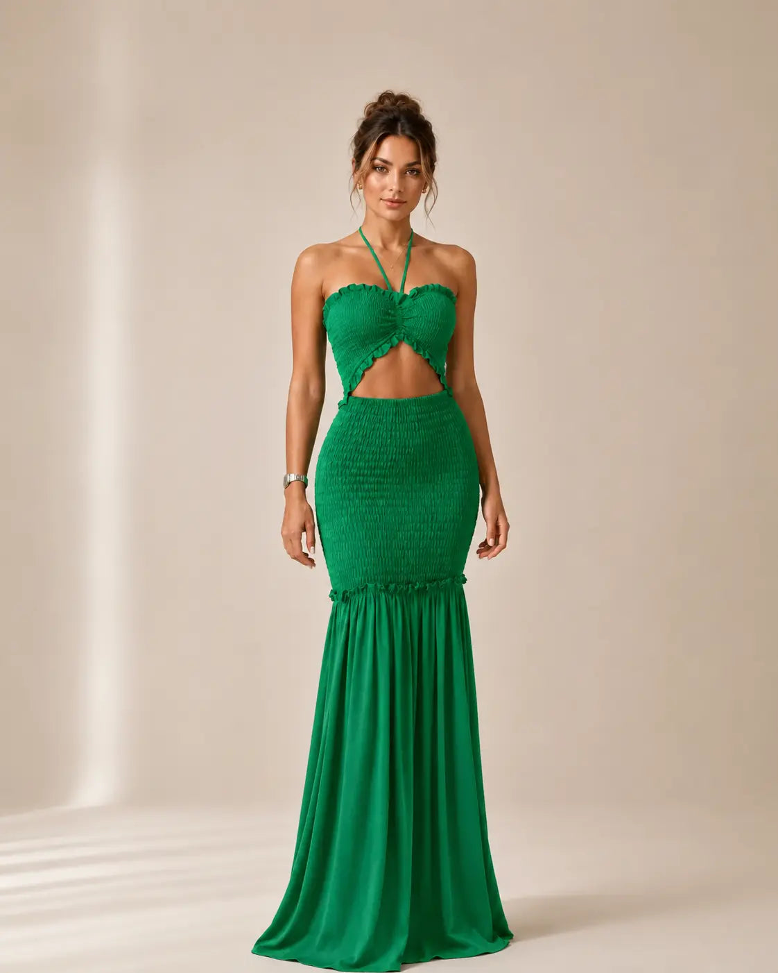 Alessandra | Abito Maxi Tropicale