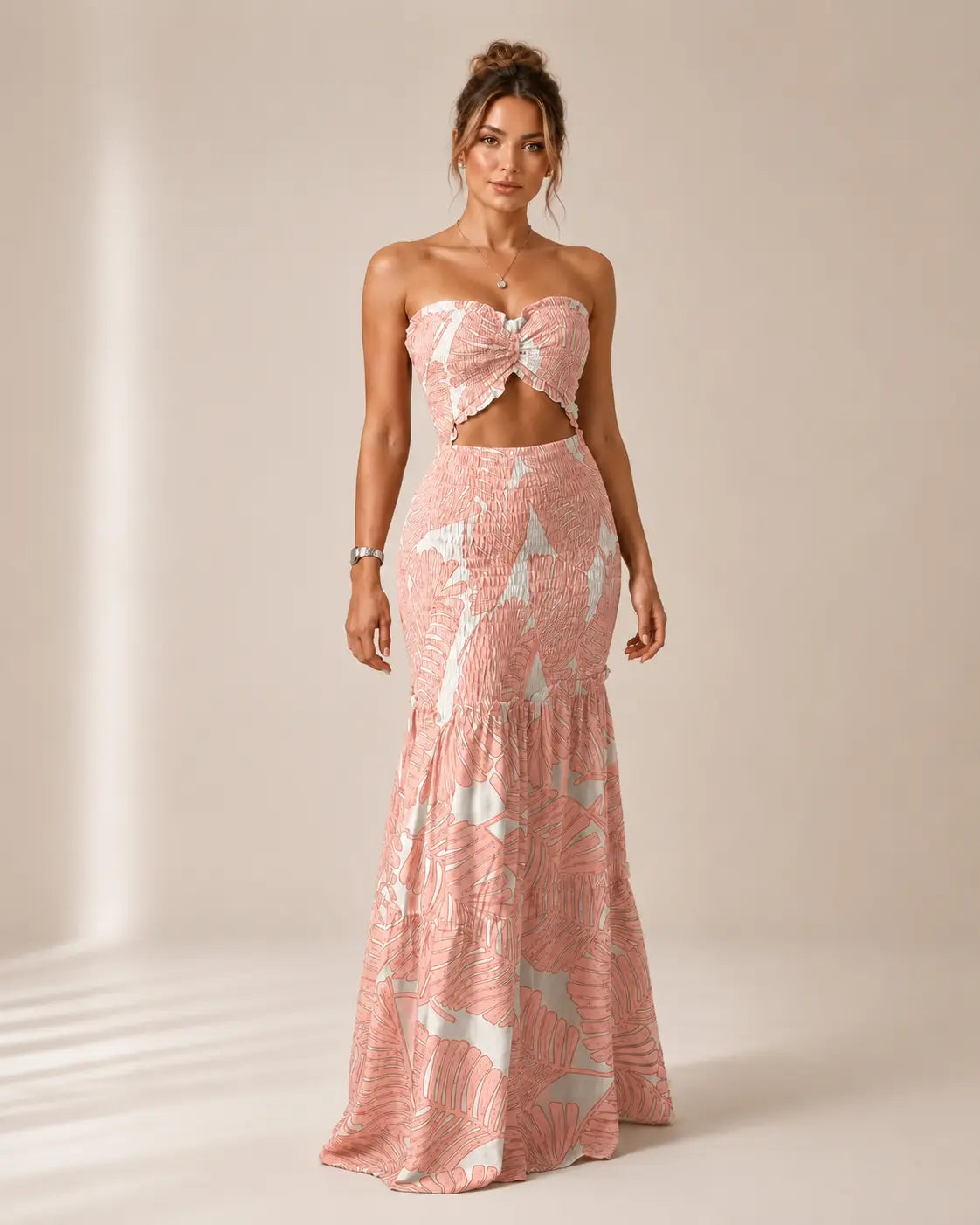 Alessandra | Abito Maxi Tropicale