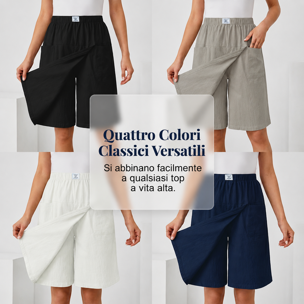 Libertina | Skort Vita Elastica Tasche Libertà Attiva