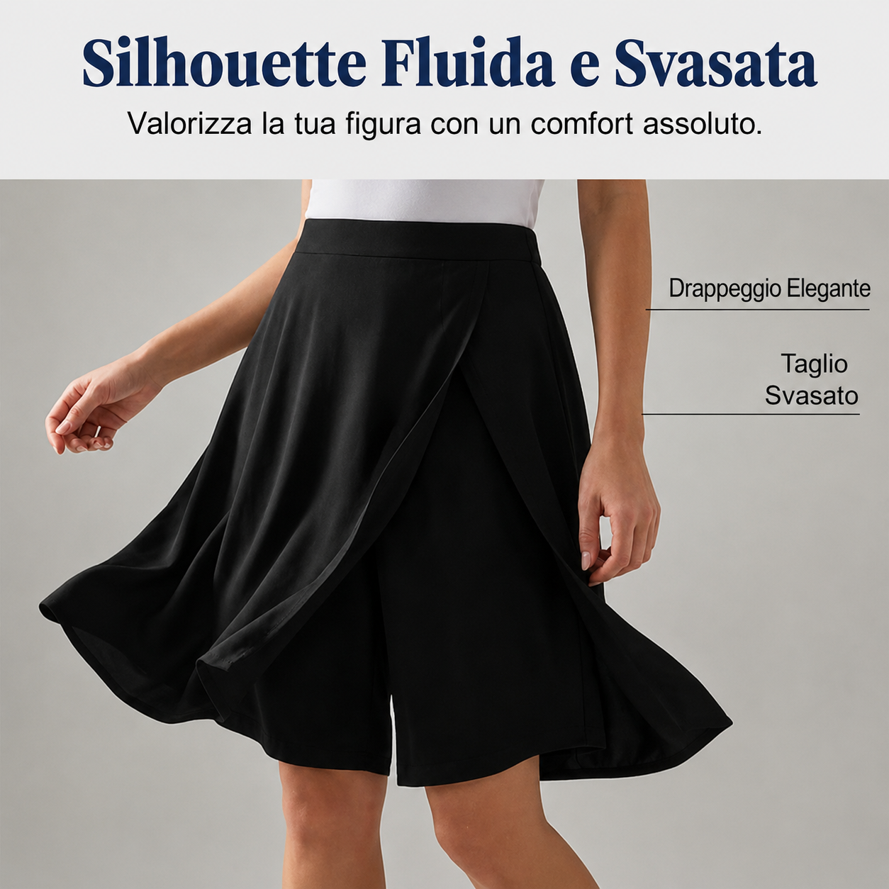 Libertina | Skort Vita Elastica Tasche Libertà Attiva