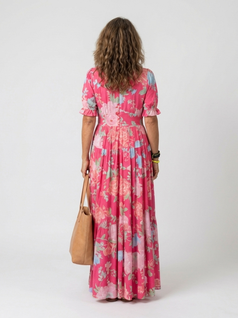 Yoanne | Abito Midi a Fiori