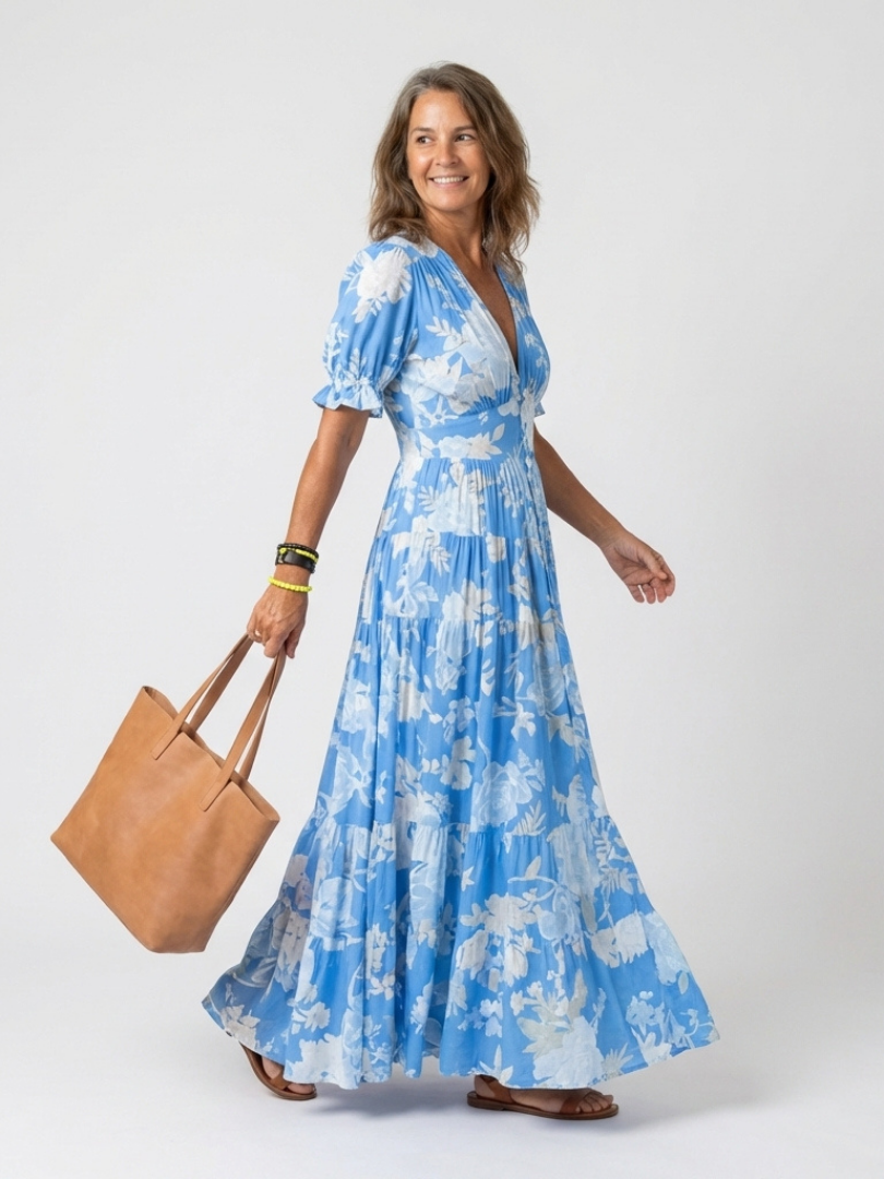 Yoanne | Abito Midi a Fiori