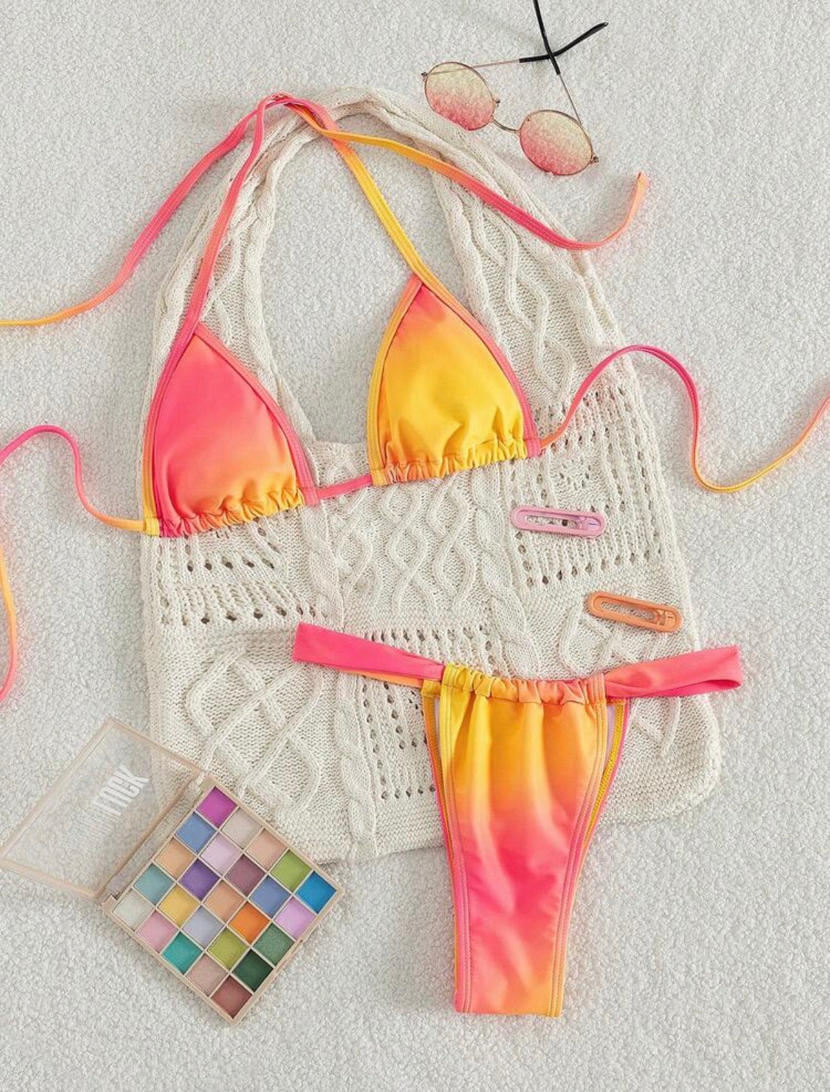 Bikini Marea – Triángulo Halter Degradado