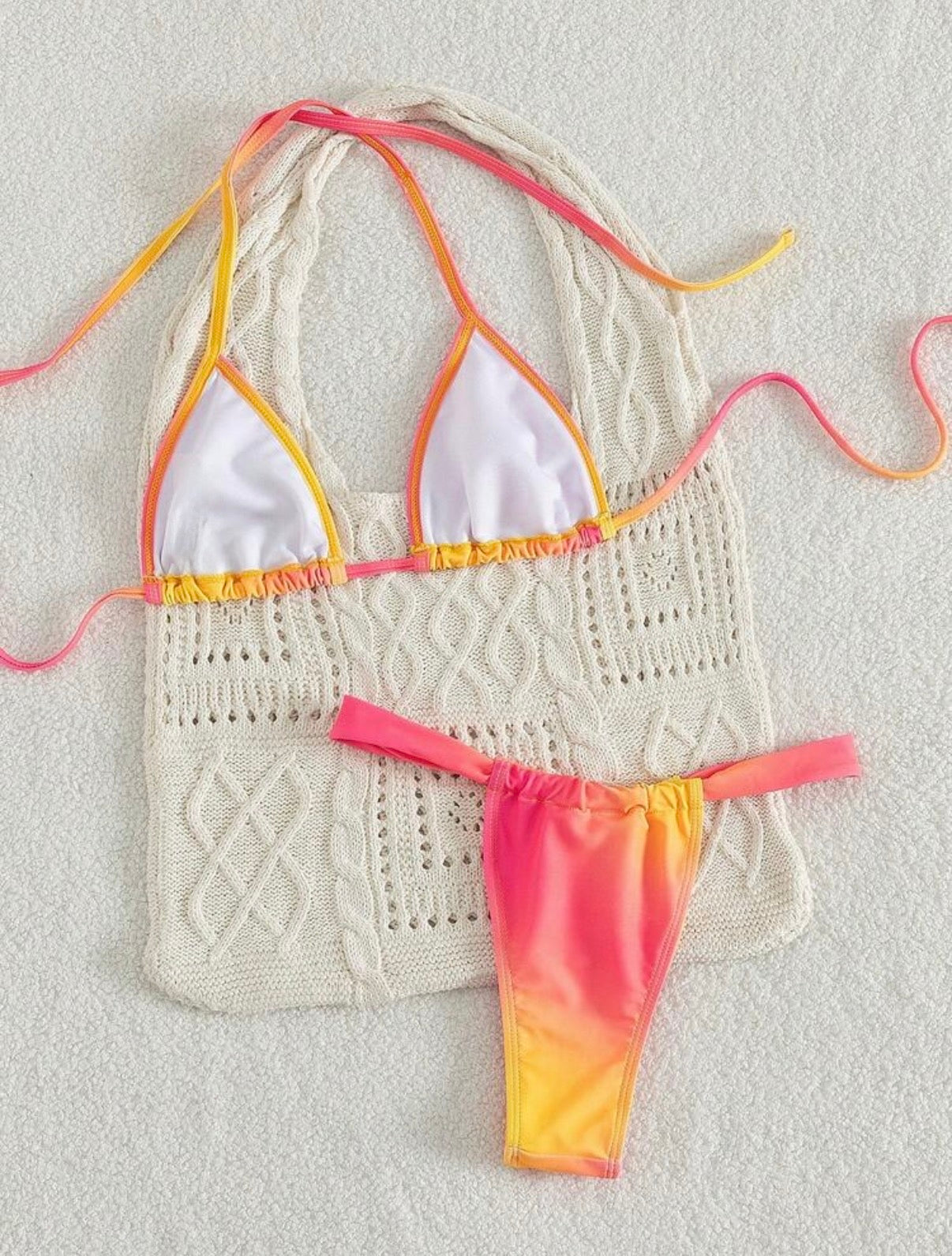 Bikini Marea – Triángulo Halter Degradado