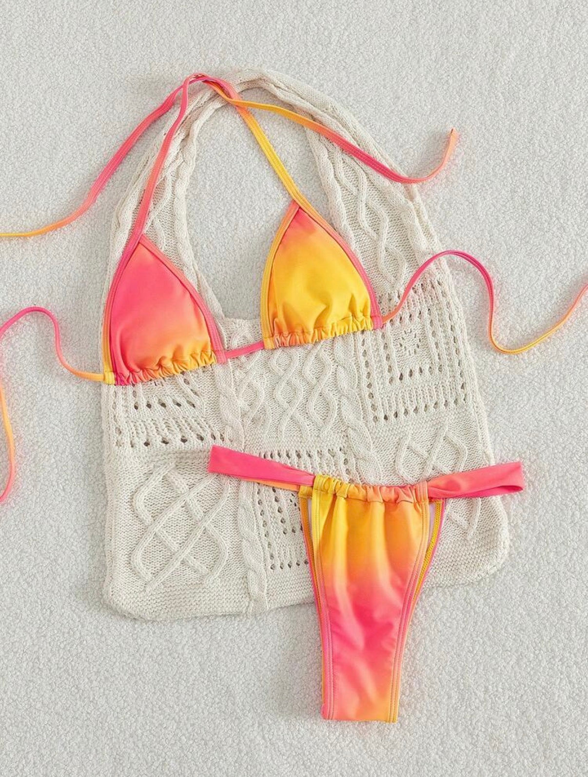 Bikini Marea – Triángulo Halter Degradado