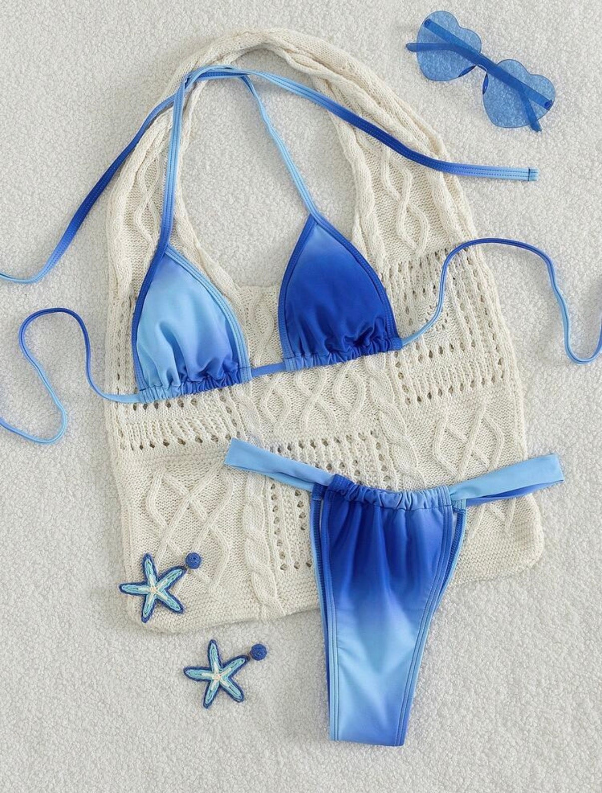 Bikini Marea – Triángulo Halter Degradado