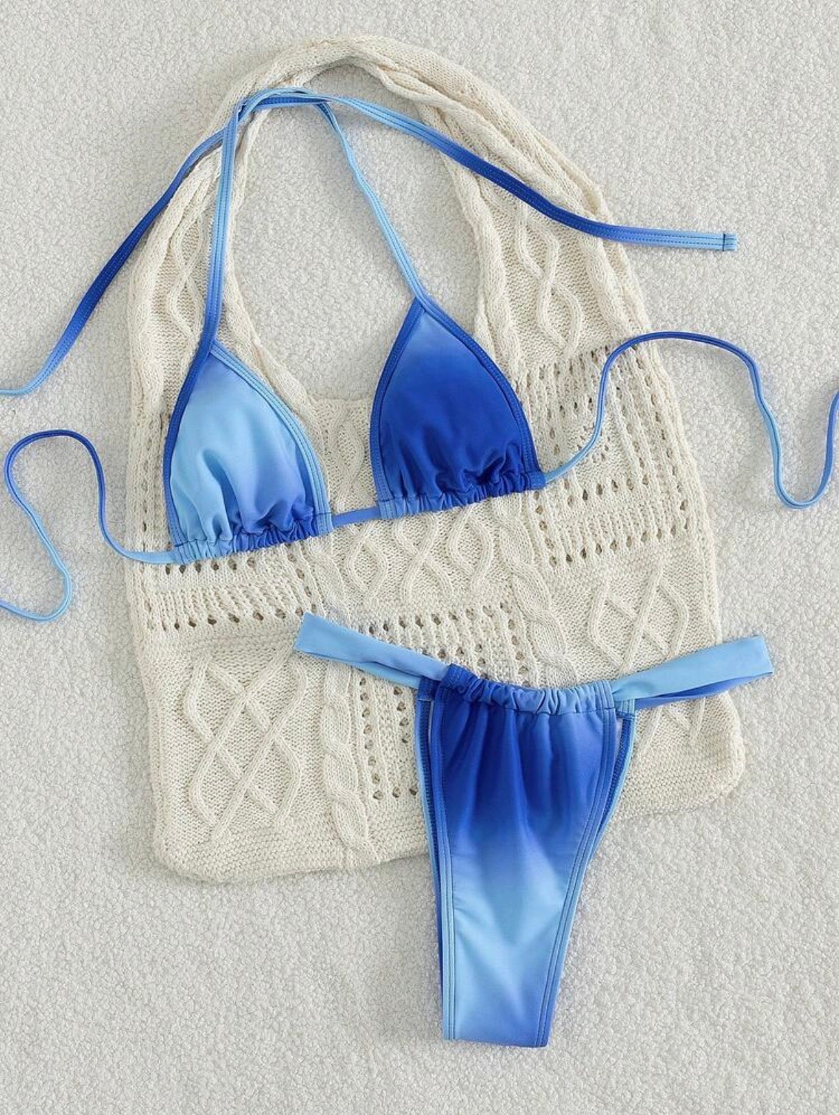 Bikini Marea – Triángulo Halter Degradado